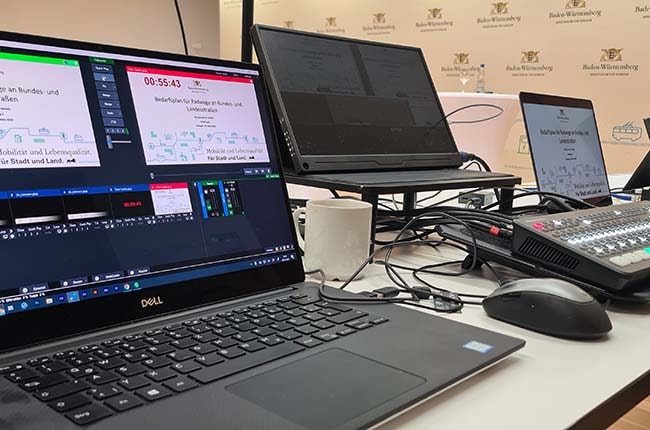 Livestreaming_BaWue Livestream für das Verkehrsministerium Baden Württemberg